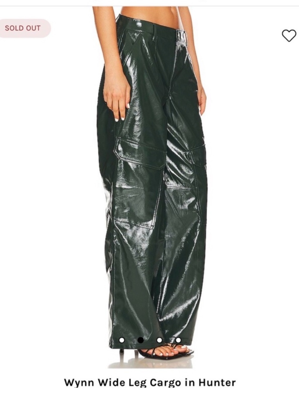 AFRM Wynn Wide-Leg Cargo Pants in Hunter Green